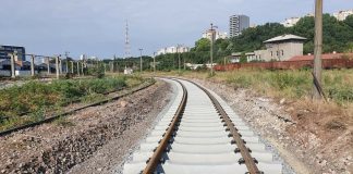 CALEA FERATA DIN PORTUL CONSTANTA, MODERNIZATA 40% – Ultimele 650 de tone de sina noua au ajuns in port