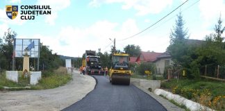 ASFALTARE DE PESTE 26 MILIOANE LEI IN CLUJ – Drumul judetean DJ 161G este asfaltat pe o lungime de 7,8 km
