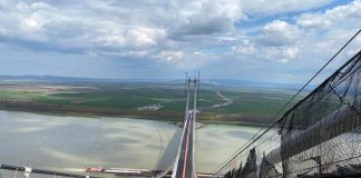 INVESTITIA GIGANT E APROAPE GATA – Podul suspendat peste Dunare va fi inaugurat la finalul lunii iunie