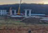 INELUL RUTIER METROPOLITAN – Se monteaza grinzile la viaductul din Baile Felix, peste DN 76. Inelul Rutier Metropolitan are o lungime totala de 17 kilometri