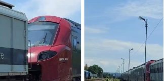 MAI VINE UN TREN ELECTRIC – Al doilea tren electric Alstom soseste la Centrul de testari feroviare de la Faurei