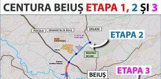 CENTURA BEIUS – Incepe proiectarea celei de-a treia etape. Lucrarile la centura Municipiului Beius, la etapele 1 si 2, se vor finaliza in septembrie