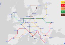 TRENURILE EUROPEI, LEGATE CU 39 DE STATII – Starline isi propune conectarea statelor europene cu linii de tren de mare viteza care sa circule cu 300-400 km/h, asemenea trenurilor chineze. Este prevazuta statie si la Bucuresti
