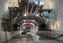 PROGRESE PE SANTIERUL AUTOSTRAZII SIBIU-PITESTI – A avut loc turnarea betonului si decofrarea ultimului segment de tunel la nivel de structura de rezistenta