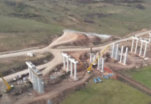 IMAGINI DE PE AUTOSTRADA TRANSILVANIA – Se lucreaza la cele doua viaducte de pe subsectiunea Nadaselu – Mihaesti