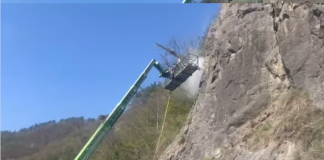 S-A RELUAT ACTIVITATEA PE DN7 – Se monteaza plase de protectie pe Valea Oltului