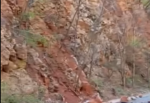 LUCRARI DE INFRASTRUCTURA FACUTE IN CARAS-SEVERIN – Interventiile au vizat indepartarea blocurilor de roca pentru a reduce riscul caderilor de pietre pe carosabil