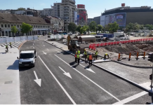 PRIMA ETAPA DE REFACERE A PLANSEULUI UNIRII S-A INCHEIAT – Se va redeschide circulatia in Piata Unirii