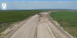 IMAGINI DE PE A7 CU STADIUL LUCRARILOR – Se lucreaza pe santierul autostrazii A7 Bacau – Pascani