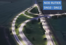 LUCRARI TERMINATE PE DN 10 – A fost finalizat iluminatul nodului rutier