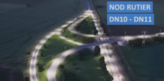 LUCRARI TERMINATE PE DN 10 – A fost finalizat iluminatul nodului rutier