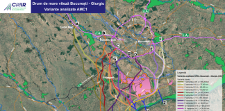 DRUMUL DE MARE VITEZA BUCURESTI-GIURGIU – Se analizeaza 16 variante alternative de traseu