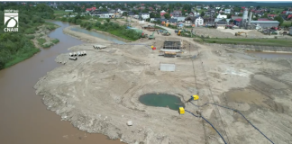 IMAGINI AERIENE DE PE DN 2E – Se reabiliteaza un pod important din judetul Suceava