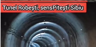 TUNELUL ROBESTI DE PE AUTOSTRADA SIBIU-PITESTI A FOST STRAPUNS – Poate fi parcurs de la un capat la celalalt