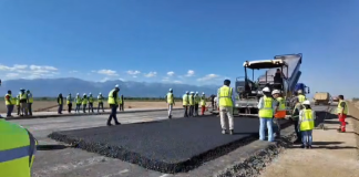 Asfaltare experimentala pe Tronsonul 3 al Autostrazii Sibiu-Fagaras (Video)