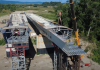 Video: Imagini de pe șantierul podului peste Prut în regim de autostradă de la Ungheni – Zagarancea