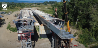 Video: Imagini de pe șantierul podului peste Prut în regim de autostradă de la Ungheni – Zagarancea