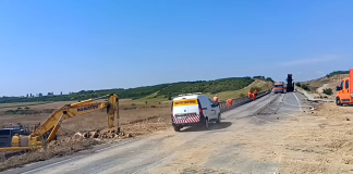 A7: au început lucrările de racordare a Variantei Ocolitoare Bacău cu noile tronsoane ale Autostrăzii Moldovei (Galerie video)