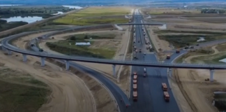 Video: se lucrează intens la conexiunile dintre Autostrada A7 și Varianta Ocolitoare Bacău