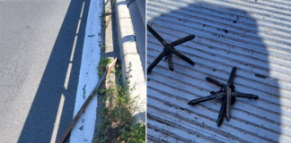 Pericol pe Autostrada A2: obiecte metalice confecționate artizanal găsite pe partea carosabilă