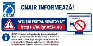 CNAIR avertizează: site neautorizat pentru achiziția rovinietei. Costuri suplimentare de până la 93 euro