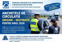 CNAIR începe Anchetele de Circulație Origine – Destinație