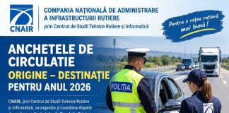 CNAIR începe Anchetele de Circulație Origine – Destinație