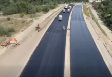 Autostrada Sibiu-Pitești: asfaltare pe un tronson experimental (Video)