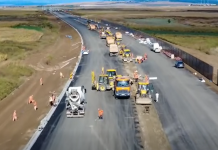 Stadiul lucrărilor pe lotul 3 al secțiunii A7 Bacău – Pașcani, între Mircești și municipiul Pașcani
