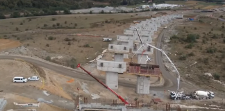 Video: Imagini spectaculoase de pe șantierul Autostrăzii A 13 Sibiu-Făgăraș