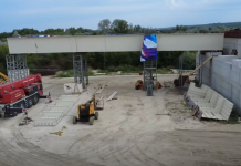 Imagini cu lucrările la podul peste Prut de la Ungheni – Zagarancea
