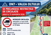 Restricțiile pe Valea Oltului au fost prelungite