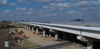 Șantierul autostrăzii A7 Bacău – Pașcani: se pregătește asfaltarea pasajului de la Filipești