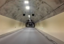 Imagini spectaculoase din Tunelul Momaia de pe Autostrada Sibiu-Pitești