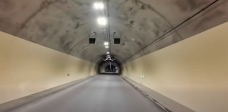 Imagini spectaculoase din Tunelul Momaia de pe Autostrada Sibiu-Pitești