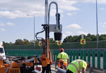 Lucrări pe Autostrada Moldovei A7. Se înlocuiește parapetul de siguranță pe lotul Dumbrava-Mizil
