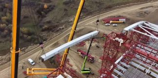 Autostrada Sibiu – Făgăraș: a început montarea ultimului segment metalic la podul în arc de pe Tronsonul 3 (Video)